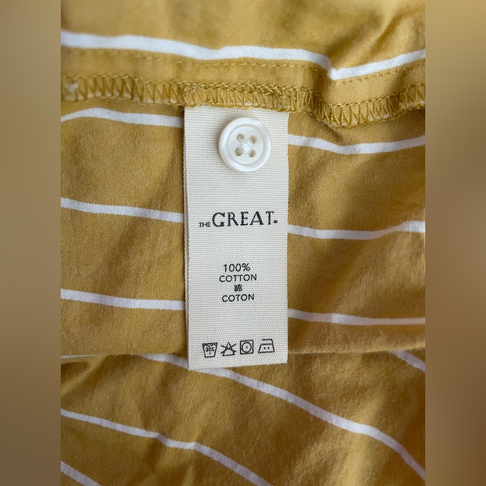The Great Larel Yellow Striped Maxi Dress Size 2 Pockets - Picture 15 of 16